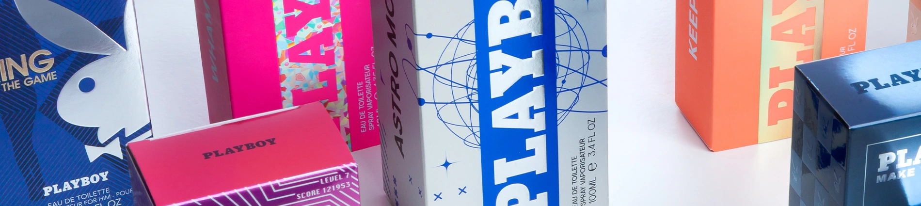 Playboy Fragrances – Range Packaging