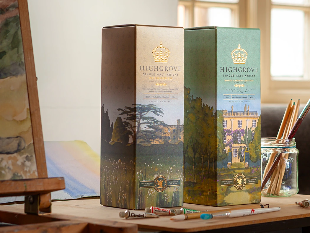 Beamglow produced premium cartons for Cotswold Distillery