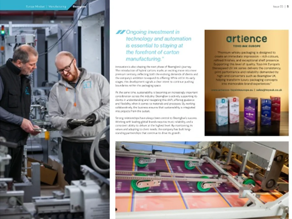 Beamglow are featured in Europe Mindset magazine