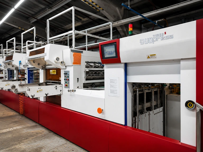 Colour photo of a Duo Press at Beamglow